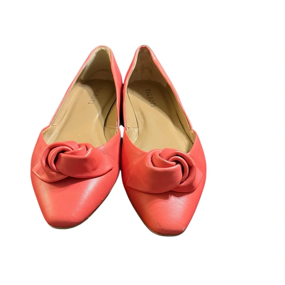 Talbots pink rose flats size 9B - Picture 5 of 13